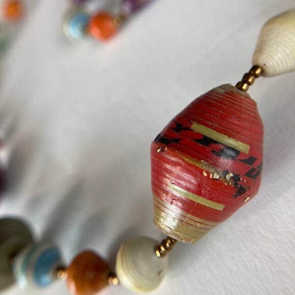 Teng Yue paper bead necklace - Picture 3 of 8